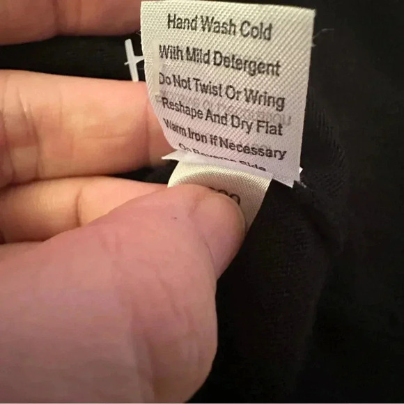 Garnet Hill• Black merino wool crew neck button down sweater size medium - Picture 7 of 10
